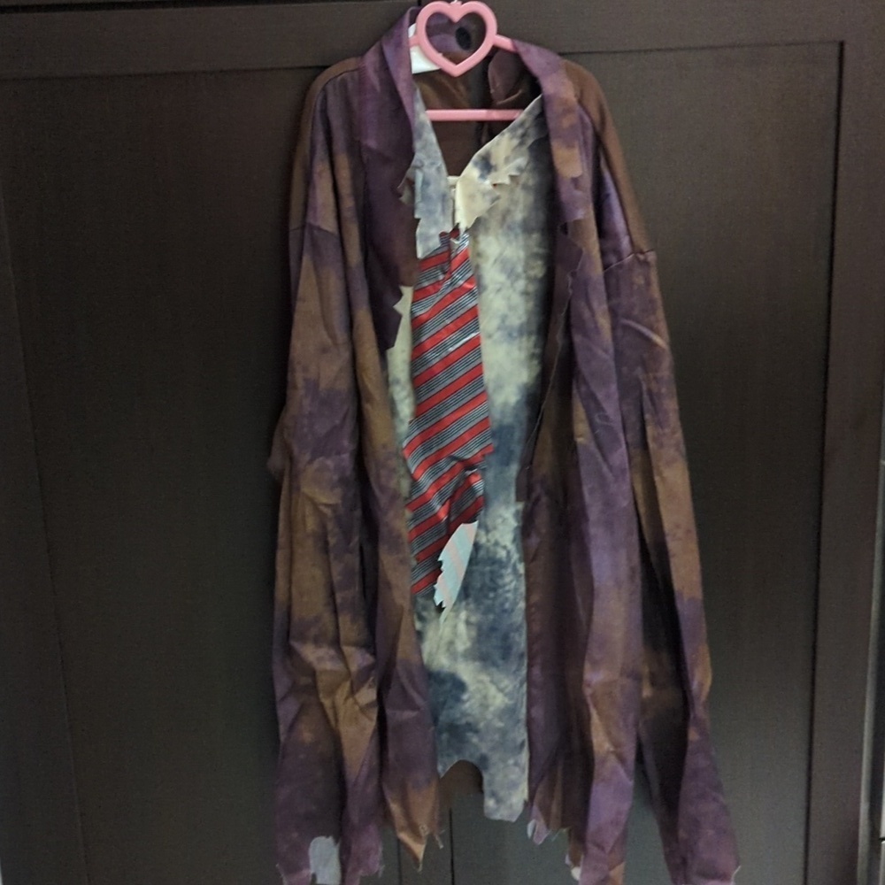 Adult Zombie Costume With Mask - One Size